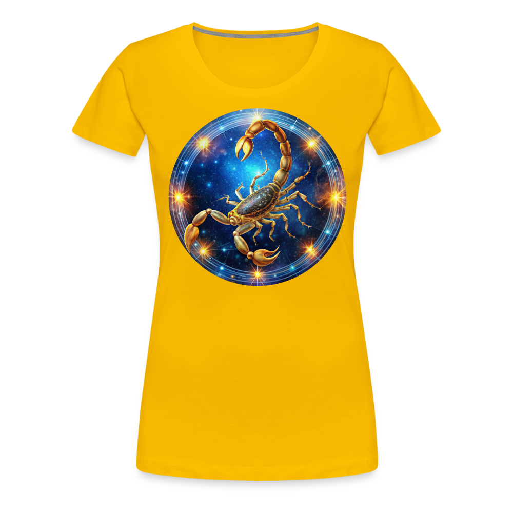 Women’s Mystic Scorpio Premium T-Shirt - sun yellow