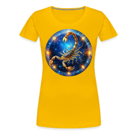 Thumbnail for Women’s Mystic Scorpio Premium T-Shirt - sun yellow