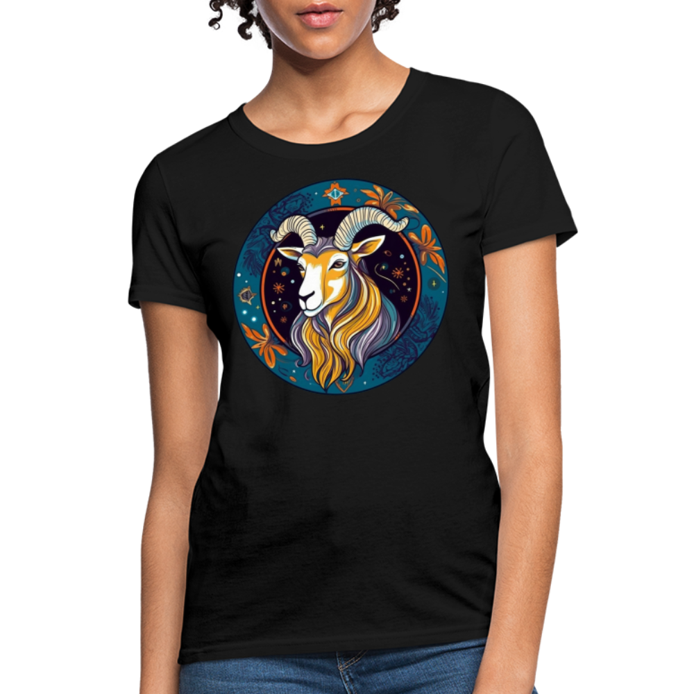 Women's Mythical Capricorn T-Shirt - black