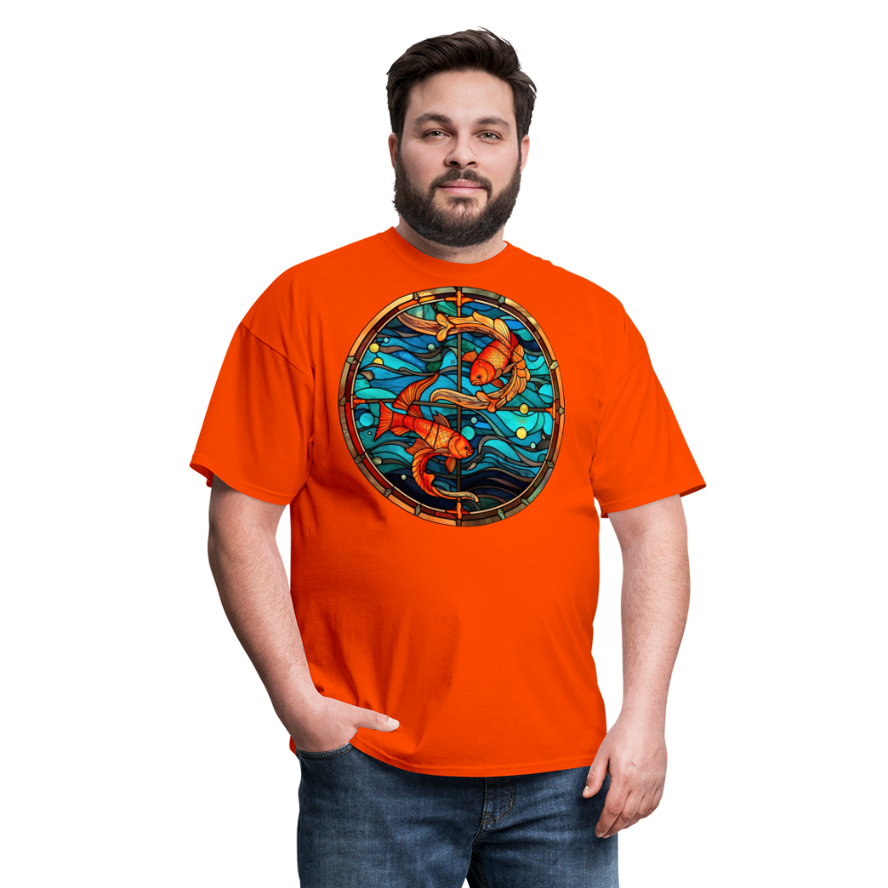 Men's Mosaic Pisces Classic T-Shirt - orange