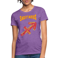 Thumbnail for Women's Power Words Sagittarius T-Shirt - purple heather