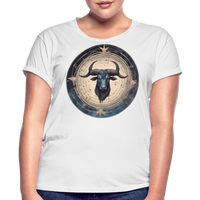 Thumbnail for Women's Mythical Taurus Relaxed Fit T-Shirt - white