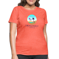 Thumbnail for Women's Dragonfly Oasis V.1 Capricorn T-Shirt - heather coral