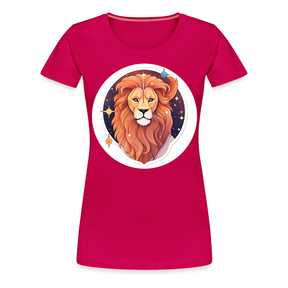 Women's Symbol Leo Premium T-Shirt - dark pink