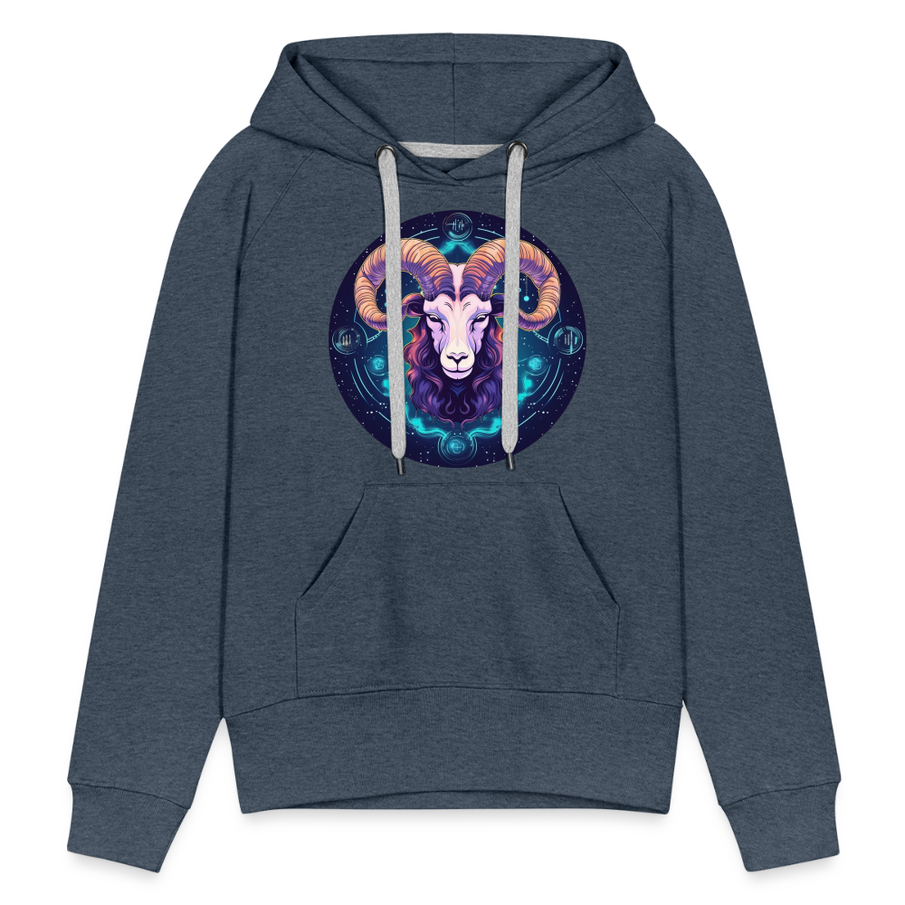 Women’s Magic Capricorn Premium Hoodie - heather denim