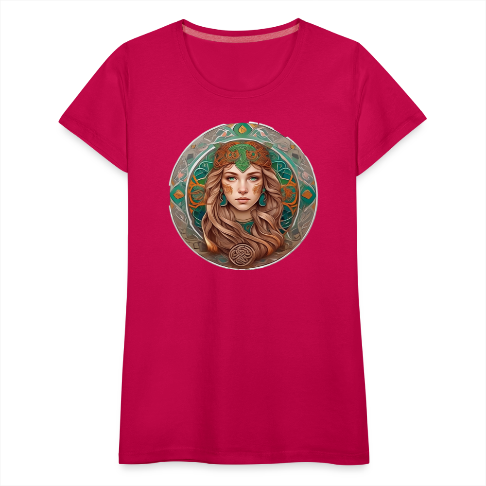 Women’s Mythical Virgo Premium T-Shirt - dark pink