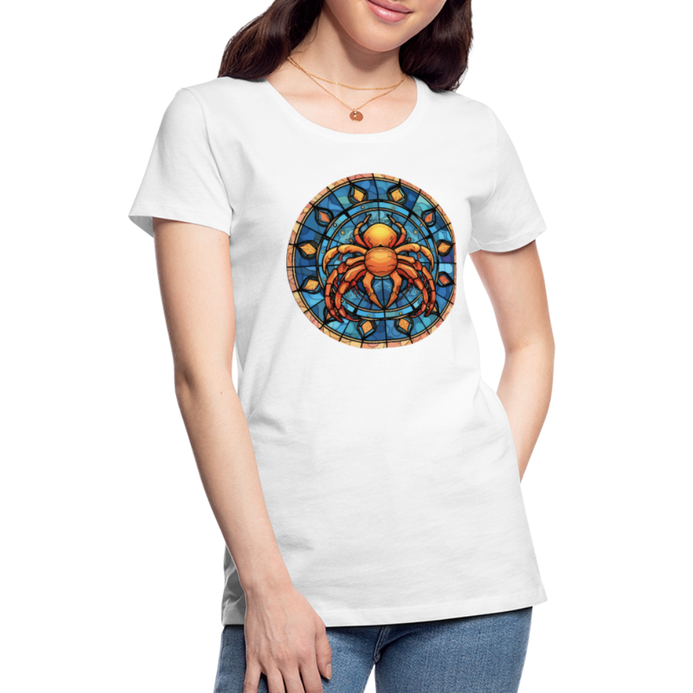 Women’s Mosaic Cancer Premium T-Shirt - white