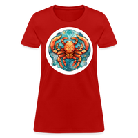 Thumbnail for Women's Symbol Cancer T-Shirt - red