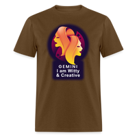 Thumbnail for Men's Glow Gemini Classic T-Shirt - brown