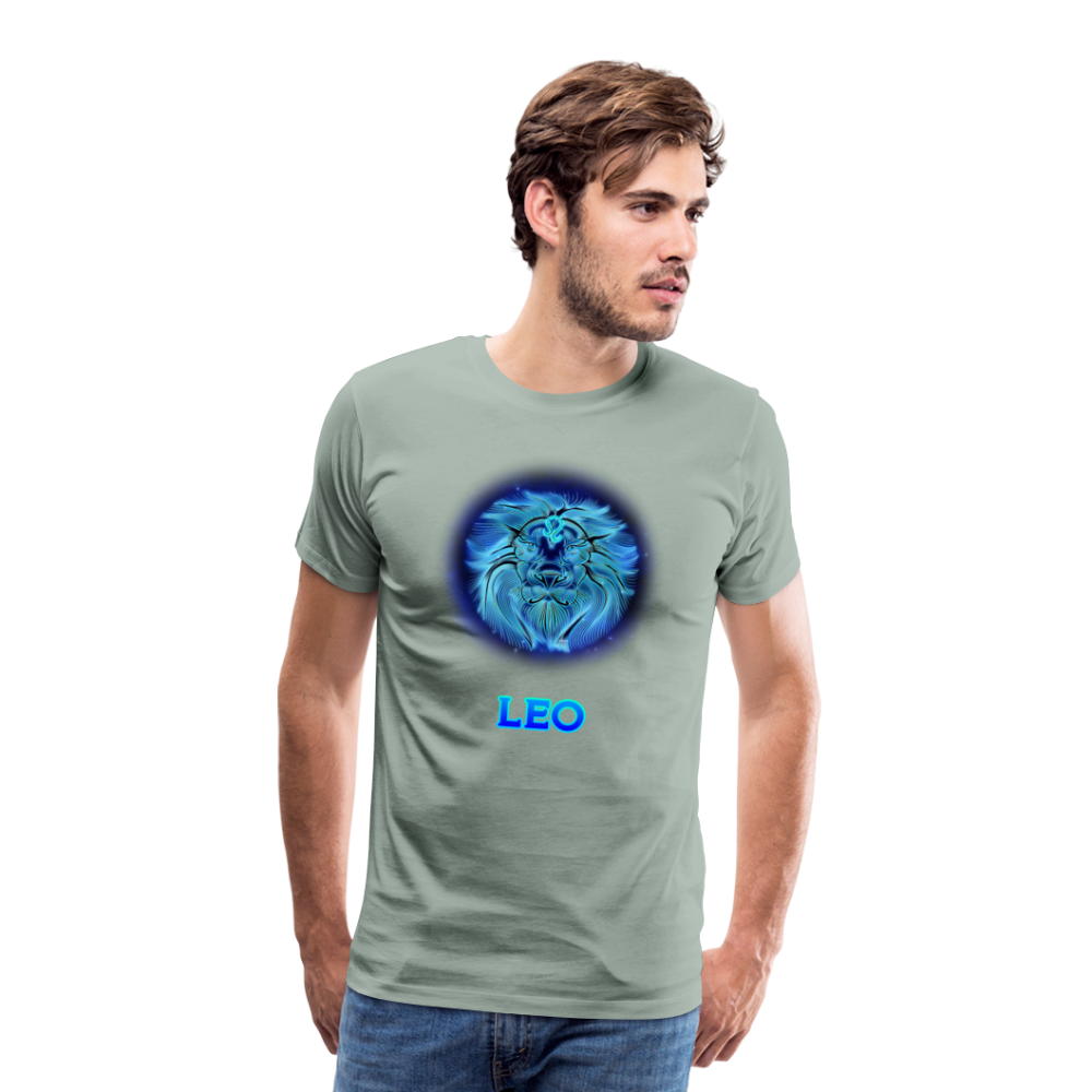 Men's Leo Premium T-Shirt - steel green