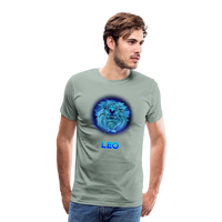 Thumbnail for Men's Leo Premium T-Shirt - steel green