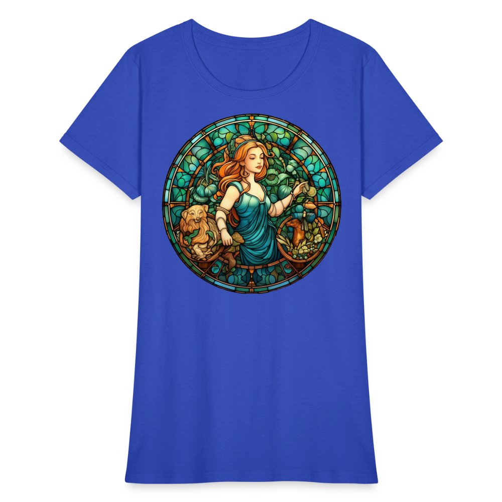 Women's Mosaic Virgo T-Shirt - royal blue