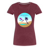 Thumbnail for Women's Dragonfly Oasis V.2 Premium T-Shirt - heather burgundy