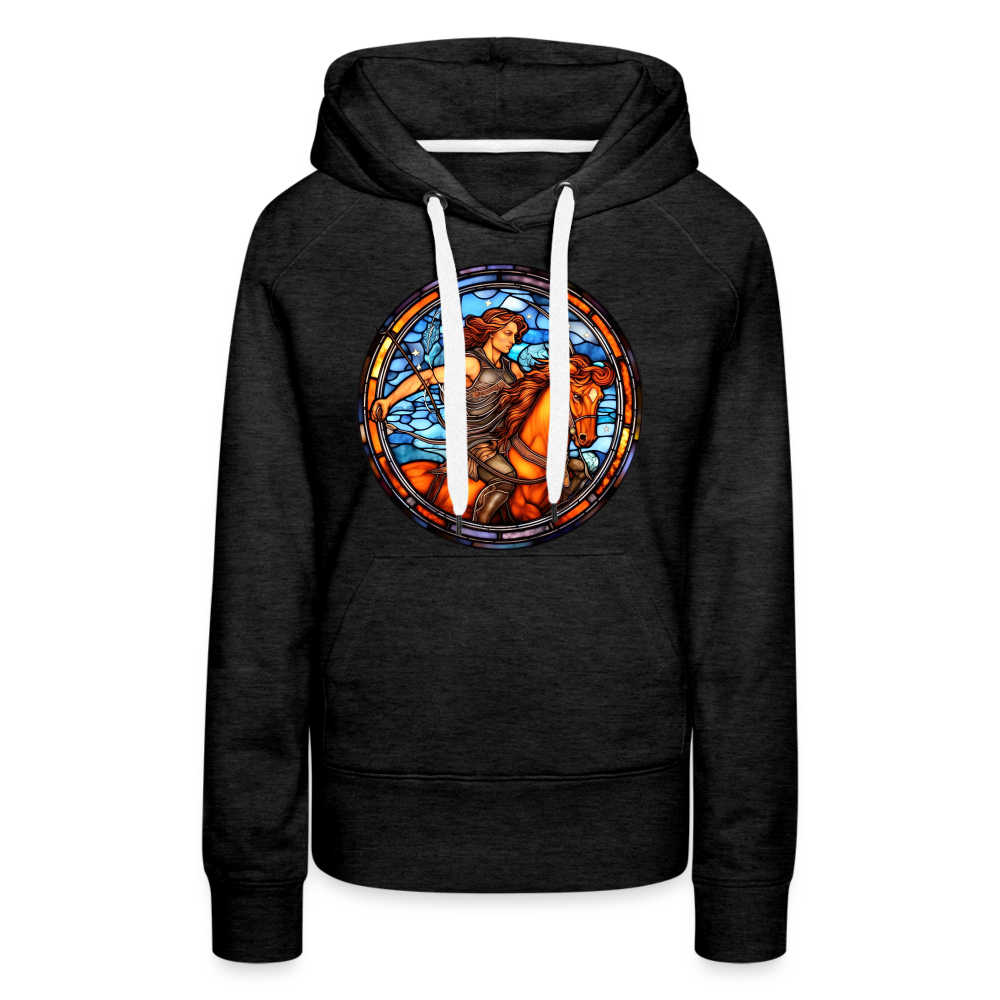 Women’s Mosaic Sagittarius Premium Hoodie - charcoal grey