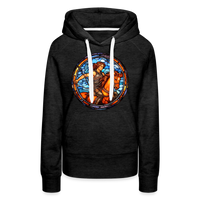 Thumbnail for Women’s Mosaic Sagittarius Premium Hoodie - charcoal grey