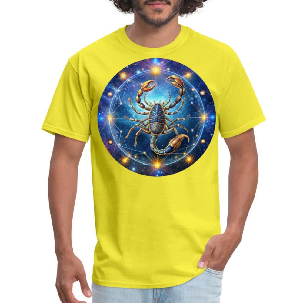 Men's Symbol Scorpio Classic T-Shirt - yellow