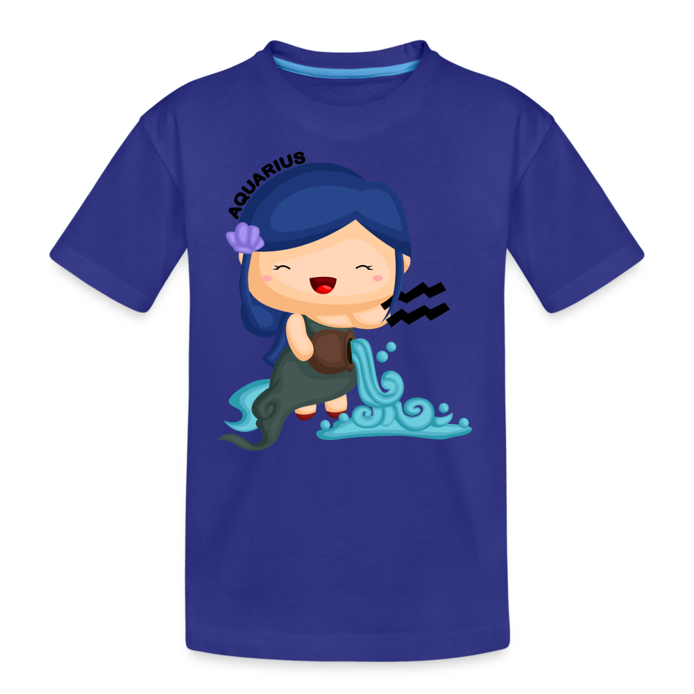 Kid’s Astro Girl Aquarius Premium Organic T-Shirt - royal blue