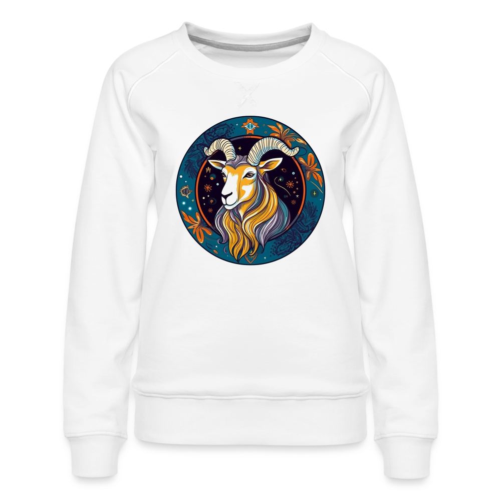 Women’s Mythical Capricorn Premium Sweatshirt - white