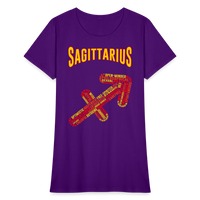 Thumbnail for Women's Power Words Sagittarius T-Shirt - purple