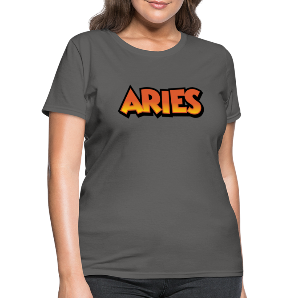 Women's Aries New Design T-Shirt - charcoal