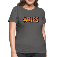 Thumbnail for Women's Aries New Design T-Shirt - charcoal