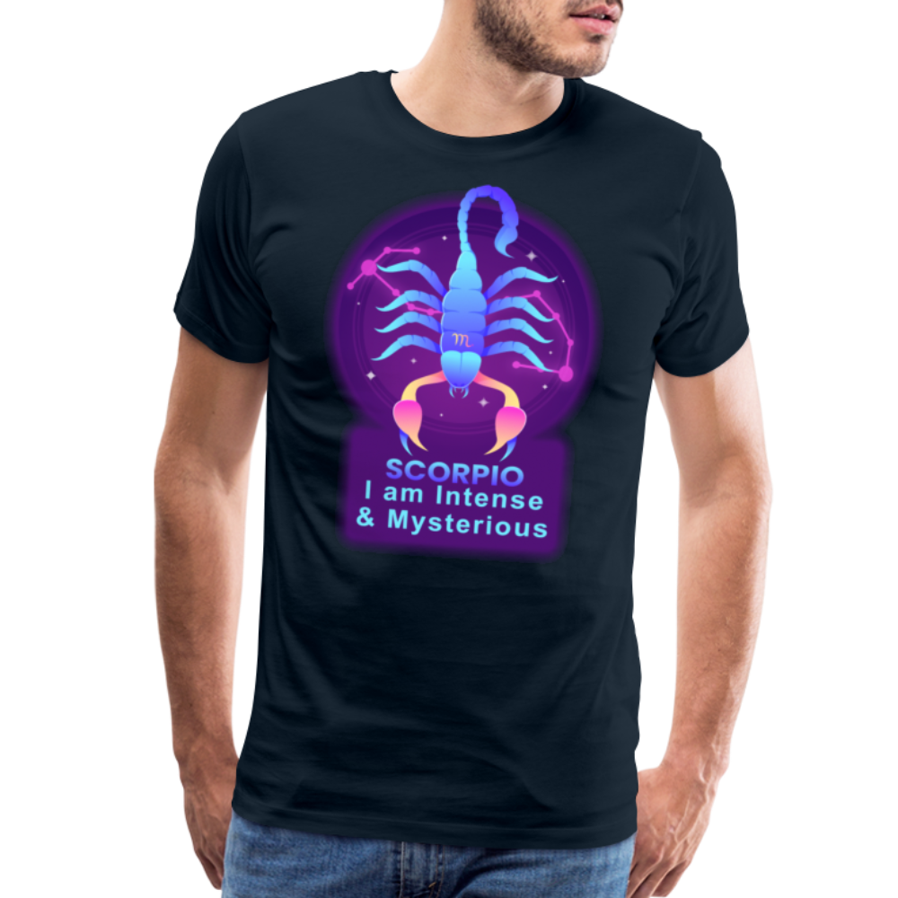 Men's Neon Scorpio Premium T-Shirt - deep navy