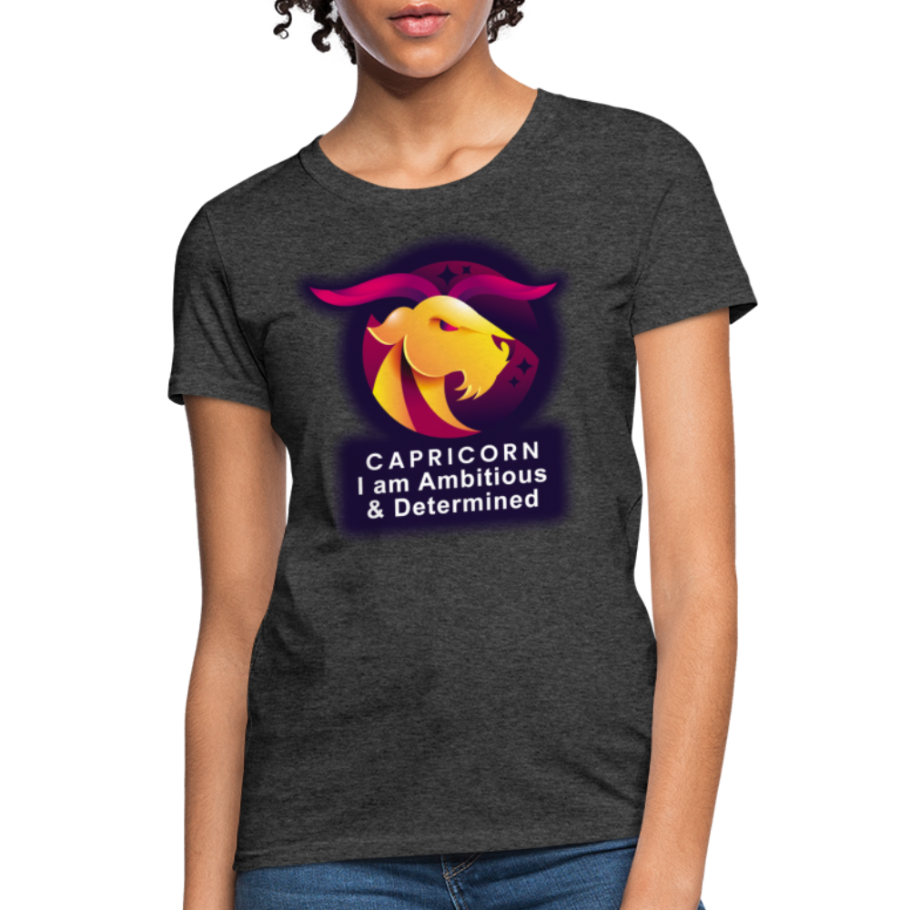 Women's Glow Capricorn T-Shirt - heather black