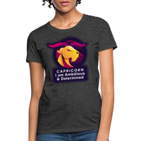 Thumbnail for Women's Glow Capricorn T-Shirt - heather black