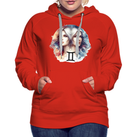 Thumbnail for Women’s Mythical Gemini Premium Hoodie - red