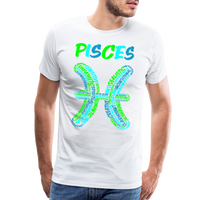 Thumbnail for Men's Power Words Pisces Premium T-Shirt - white