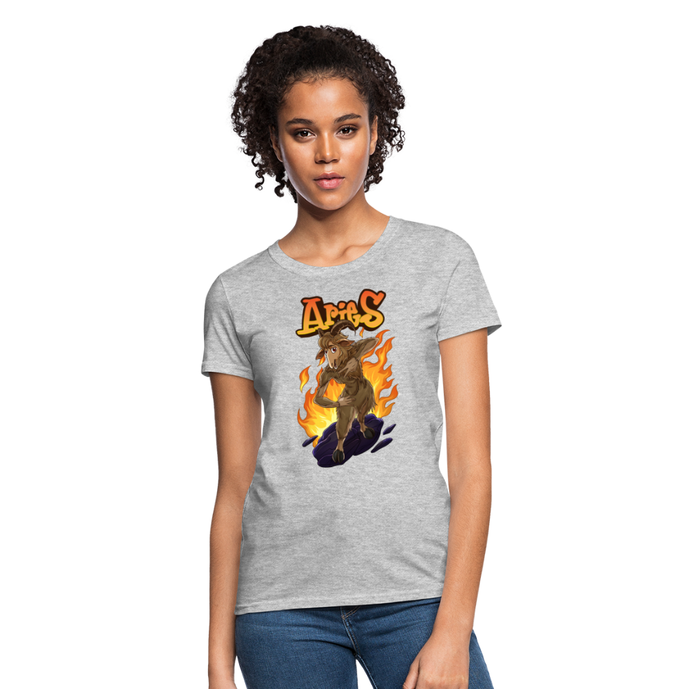 Women's Aries Narihndrab T-Shirt - heather gray