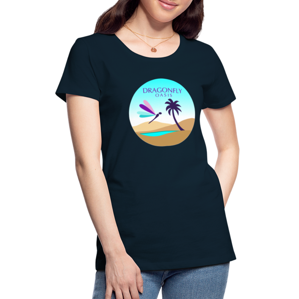 Women's Dragonfly Oasis V.2 Premium T-Shirt - deep navy