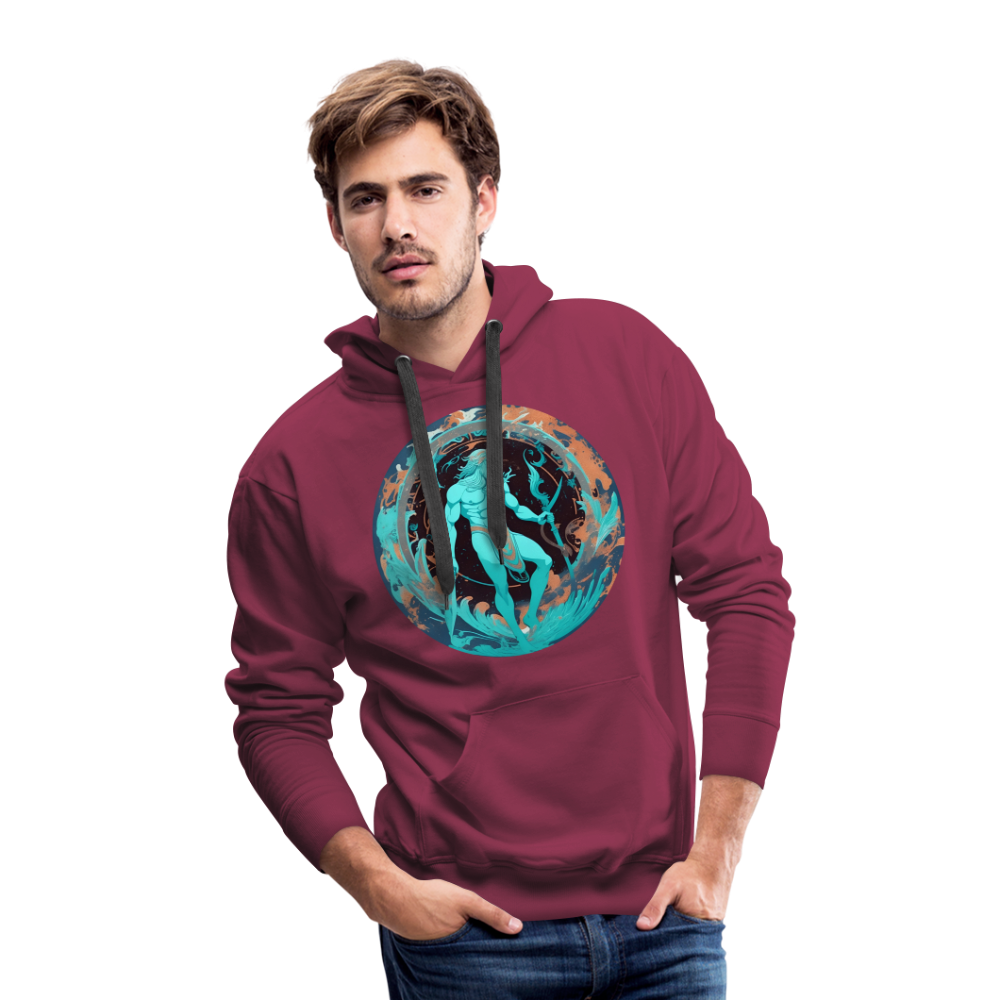 Men’s Mythical Aquarius Premium Hoodie - burgundy