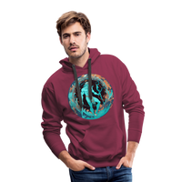 Thumbnail for Men’s Mythical Aquarius Premium Hoodie - burgundy