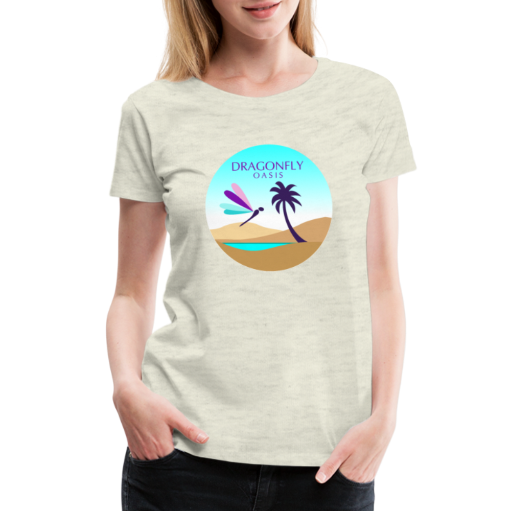 Women's Dragonfly Oasis V.2 Premium T-Shirt - heather oatmeal