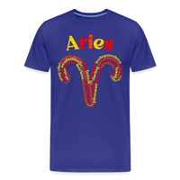 Thumbnail for Men's Power Words Aries Premium T-Shirt - royal blue