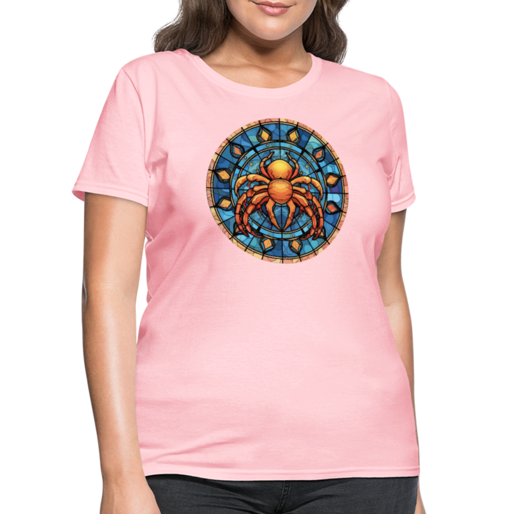 Women's Mosaic Cancer T-Shirt - pink