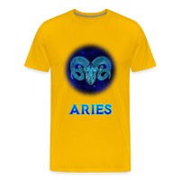 Thumbnail for Men's Aries Premium T-Shirt - sun yellow