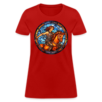 Thumbnail for Women's Mosaic Sagittarius T-Shirt - red