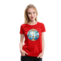 Thumbnail for Women’sMythical Libra Premium T-Shirt - red