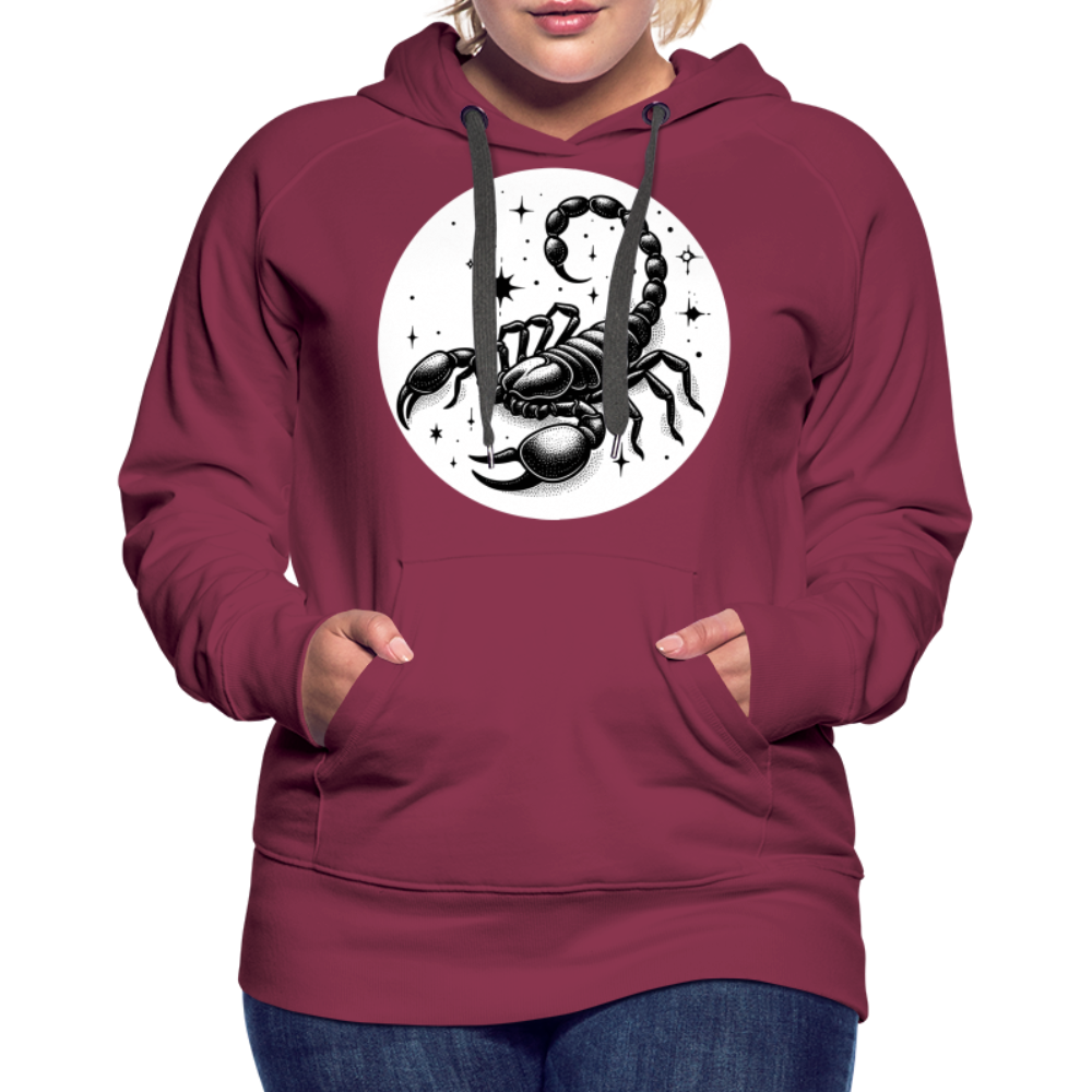 Women’s Magic Scorpio Premium Hoodie - burgundy