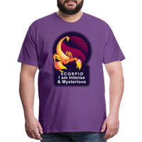 Thumbnail for Men's Glow Scorpio Premium T-Shirt - purple