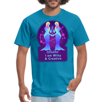 Thumbnail for Men's Neon Gemini Classic T-Shirt - turquoise