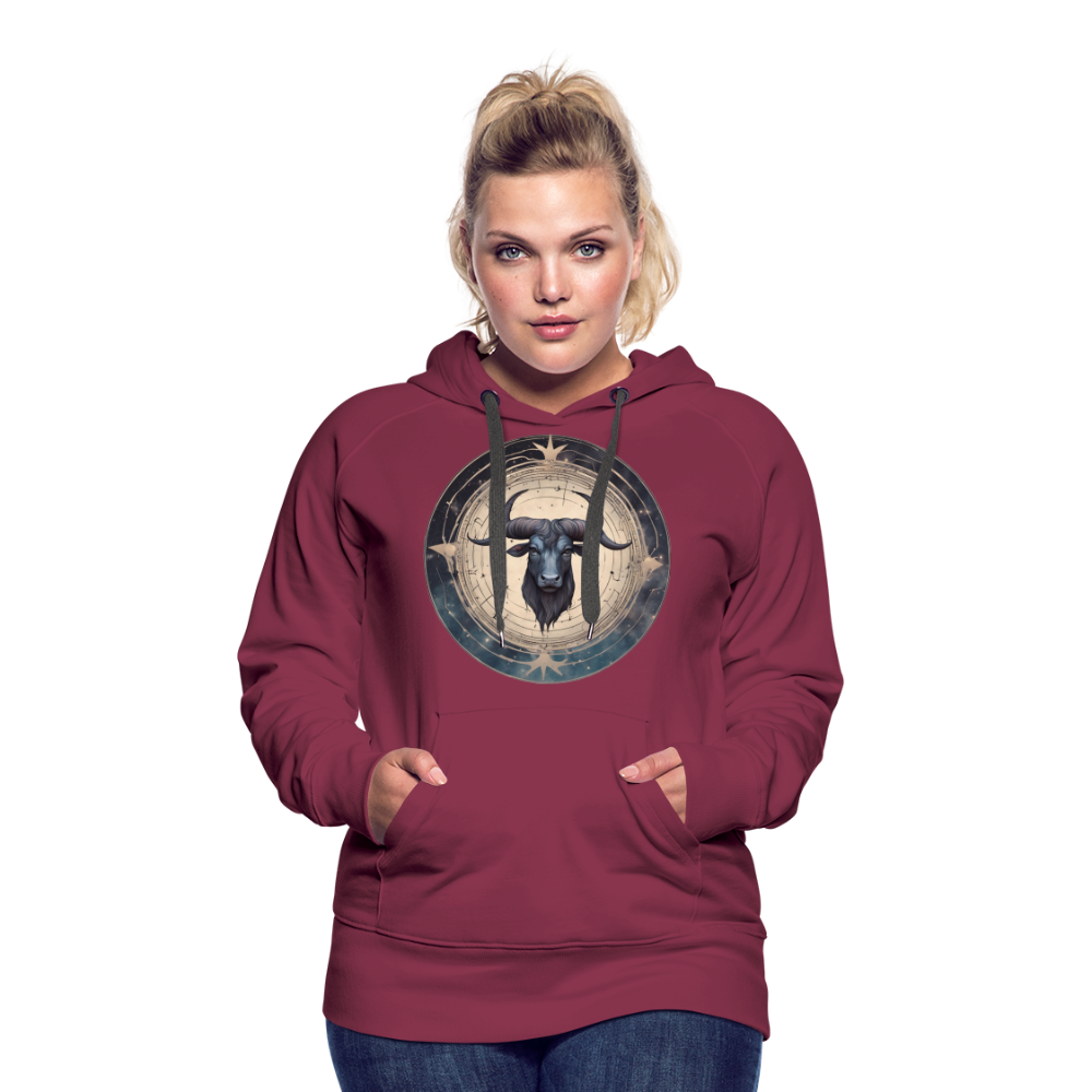 Women’s Mythical Taurus Premium Hoodie - burgundy