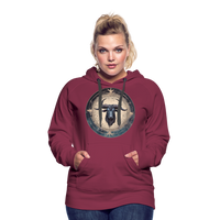 Thumbnail for Women’s Mythical Taurus Premium Hoodie - burgundy