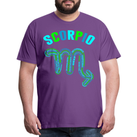 Thumbnail for Men's Power Words Scorpio Premium T-Shirt - purple