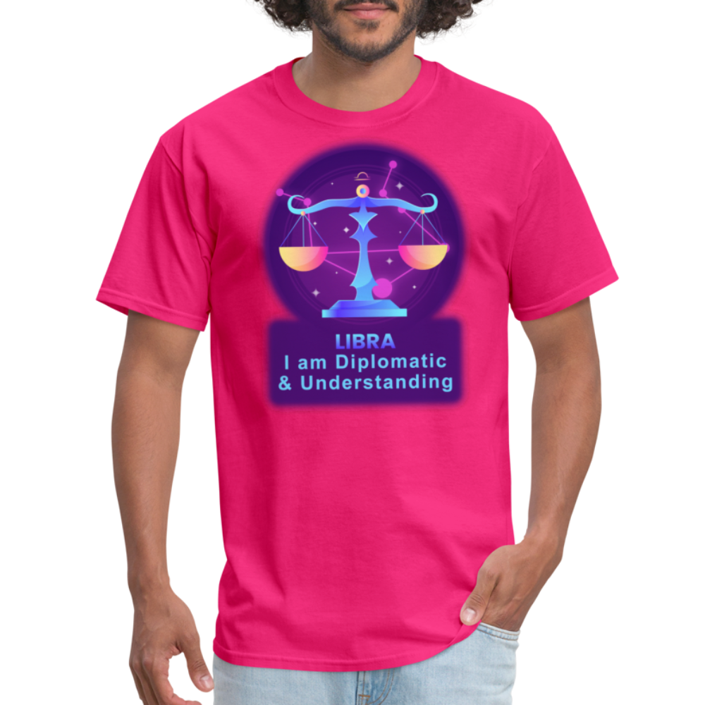 Men's Neon Libra Classic T-Shirt - fuchsia