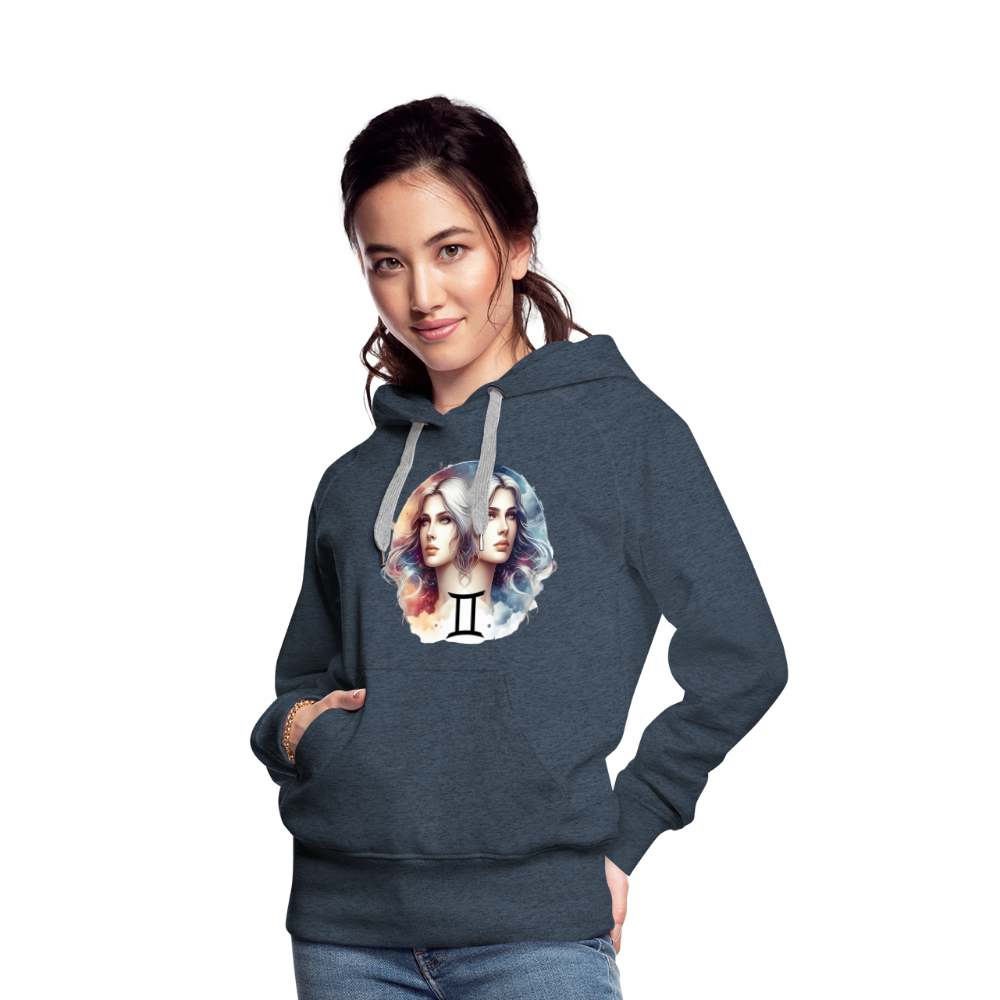 Women’s Mythical Gemini Premium Hoodie - heather denim