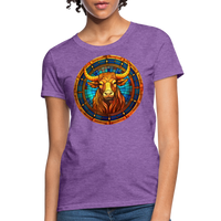 Thumbnail for Women's Mosaic Taurus T-Shirt - purple heather