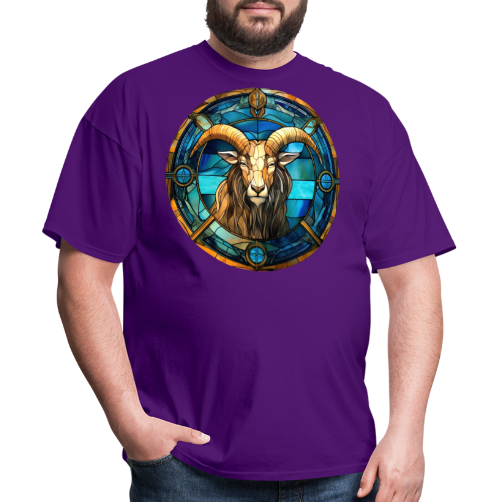 Men's Mosaic Capricorn Classic T-Shirt - purple